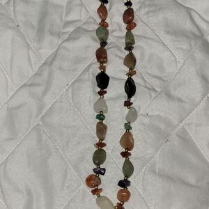 Multicolor Gemstone Beaded Necklace